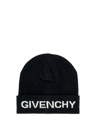 Shop Givenchy Kids Beanie In Black