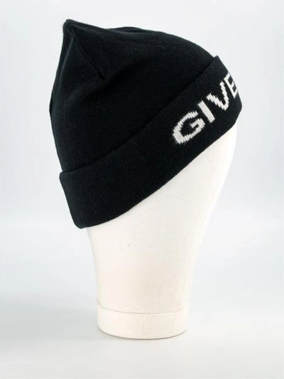 Shop Givenchy Kids Beanie In Black