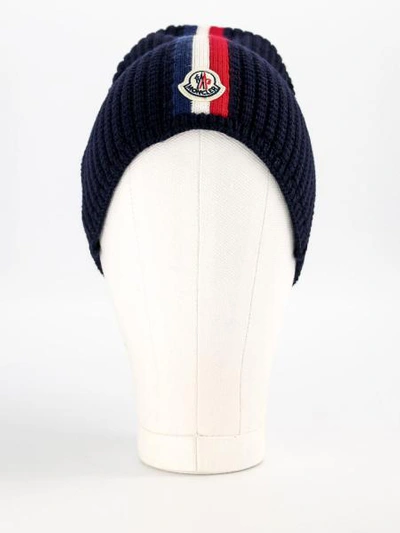 Shop Moncler Kids Beanie Berretto For Boys In Blue