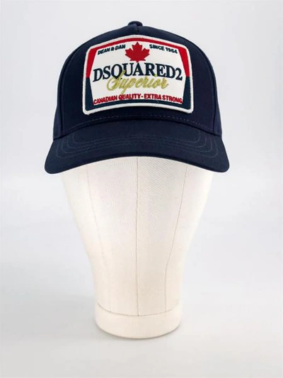 Shop Dsquared2 Kids Cap For Boys In Blue