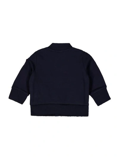 Shop Moncler Kids Jacket For Boys In Blue