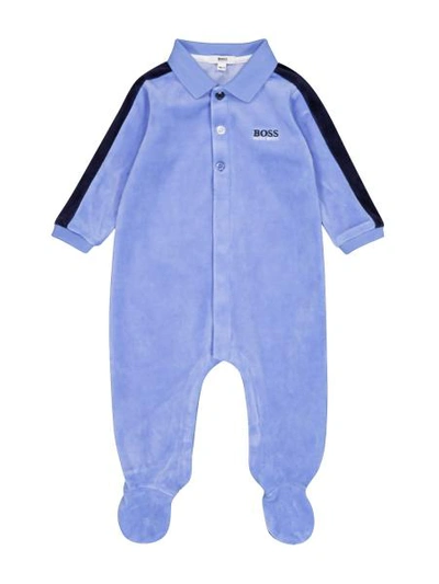 Shop Hugo Boss Kids Babygrow For Boys In Blue