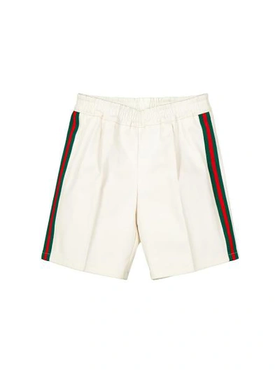 Shop Gucci Kids White Shorts For Boys