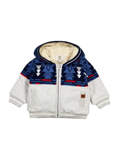 Shop Timberland Kids Sweat Jacket For Boys In Grey
