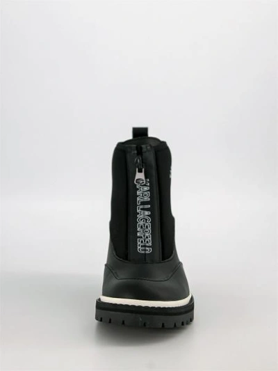 Shop Karl Lagerfeld Kids Ankle Boots For Girls In Black