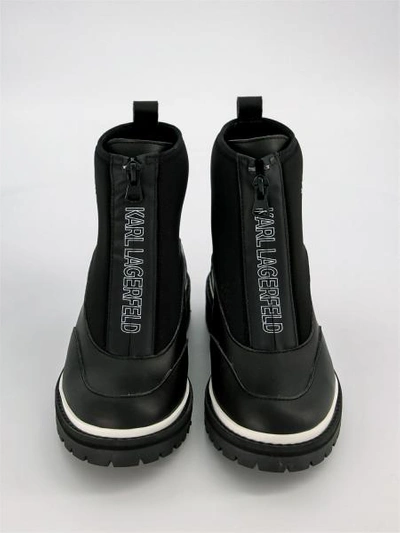 Shop Karl Lagerfeld Kids Ankle Boots For Girls In Black