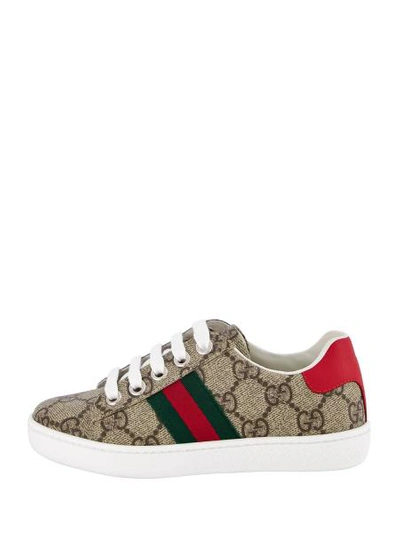 Shop Gucci Kids Sneakers For Girls In Brown