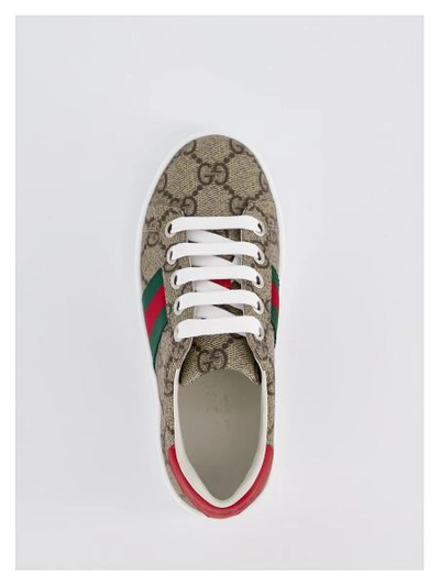 Shop Gucci Kids Sneakers For Girls In Brown