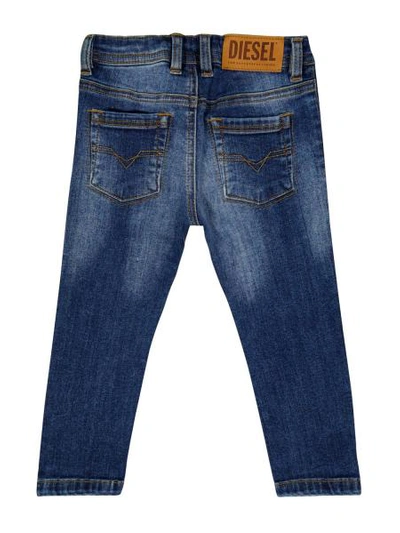 Shop Diesel Kids Jeans Sleenker-b-n For For Boys And For Girls In Blue