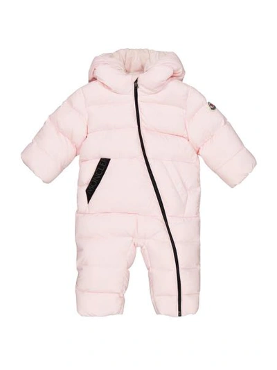 Shop Moncler Kids Snowsuit Ico Tuta Imbottita For Girls In Rose