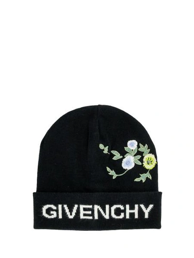 Shop Givenchy Kids Beanie For Girls In Black