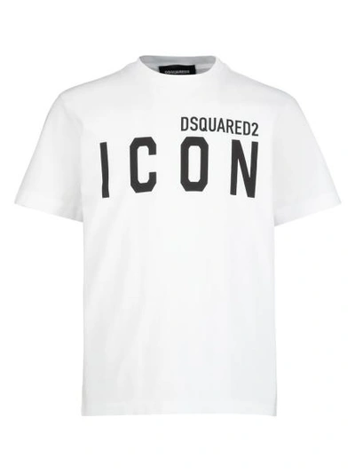 Dsquared2 White T-shirt For Kids With Black Logo And Writing | ModeSens