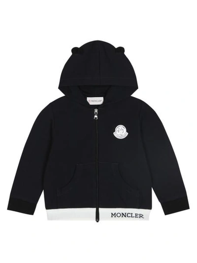 Shop Moncler Kids Sweat Jacket For For Boys And For Girls In Black