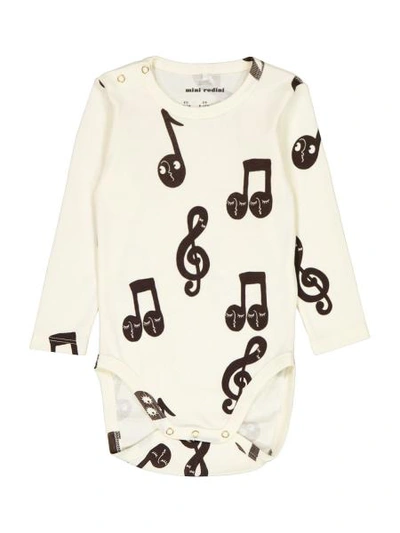 Shop Mini Rodini Kids Body Notes Aop For For Boys And For Girls In White