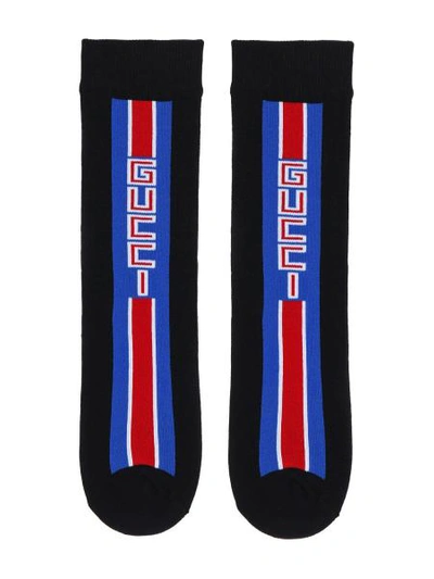 Shop Gucci Kids Socks For For Boys And For Girls In Black