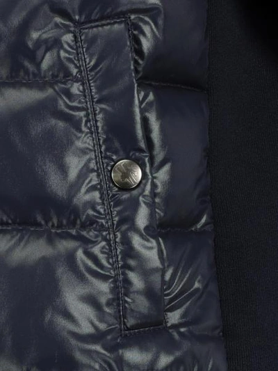 Shop Moncler Kids Jacket For Boys In Blue