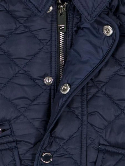 Shop Burberry Kids Jacket For Boys In Blue