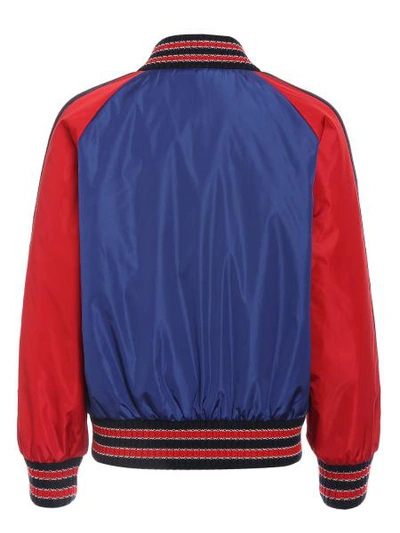 Shop Gucci Kids Jacket For Boys In Blue