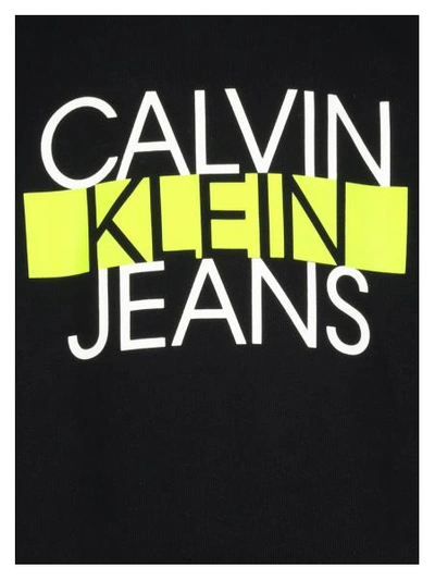 Shop Calvin Klein Kids Sweatshirt Institutional Block For Boys In Black