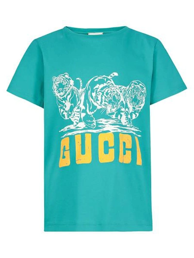 Shop Gucci Kids T-shirt For Boys In Green