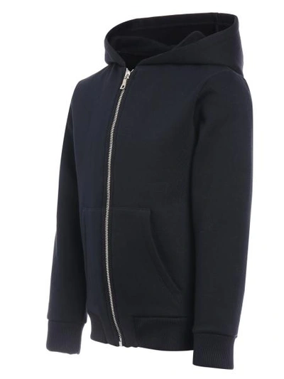 Shop Balmain Kids Sweat Jacket For Boys In Black