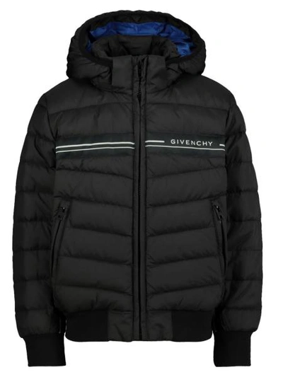 Shop Givenchy Kids Down Jacket For Boys In Black