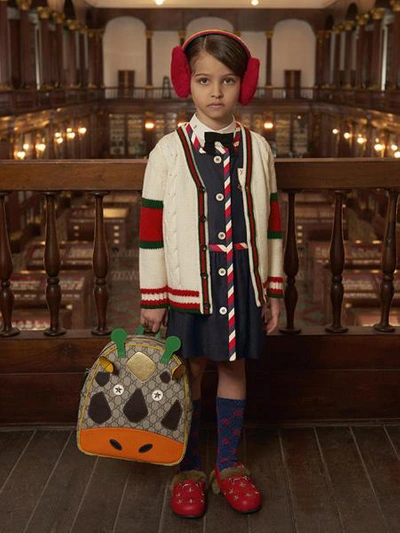 Shop Gucci Kids Cardigan For Boys In White