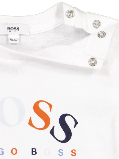 Shop Hugo Boss Kids Long-sleeve For Boys In White