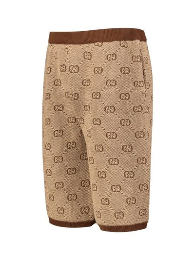 Shop Gucci Kids Shorts For Boys In Brown