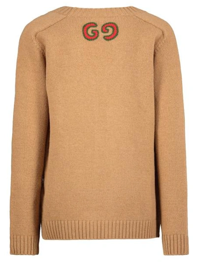 Shop Gucci Kids Cardigan For Boys In Beige