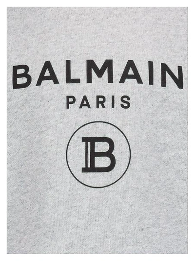 Shop Balmain Kids Sweatshirt For Boys In Grey