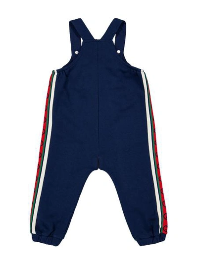 Shop Gucci Kids Overall For Boys In Blue