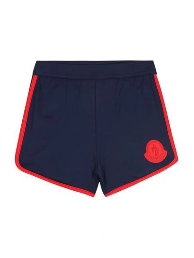 Shop Moncler Kids Swimming Trunks Mare For Boys In Blue