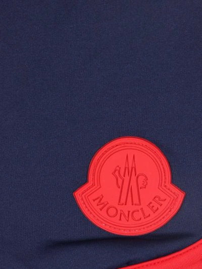 Shop Moncler Kids Swimming Trunks Mare For Boys In Blue