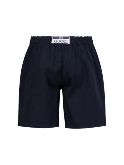 Shop Gucci Kids Shorts For Boys In Blue