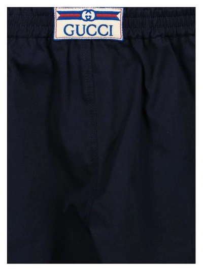 Shop Gucci Kids Shorts For Boys In Blue