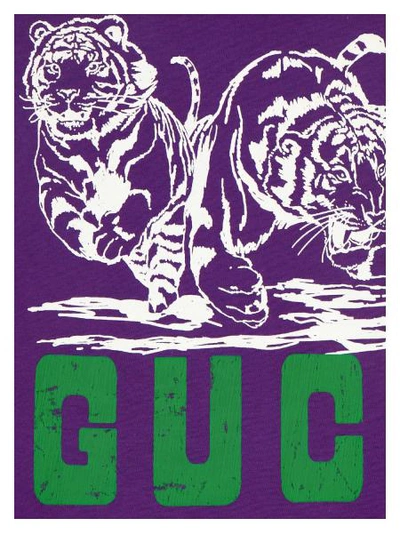 Shop Gucci Kids T-shirt For Boys In Purple