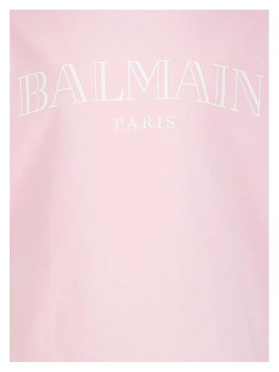 Shop Balmain Kids T-shirt For Boys In Rose