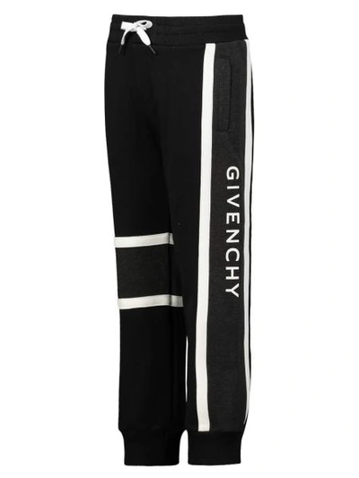 Shop Givenchy Kids Sweatpants For Boys In Black