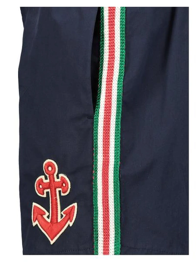 Shop Gucci Kids Shorts For Boys In Blue