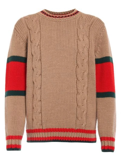 Shop Gucci Kids Pullover For Boys In Brown