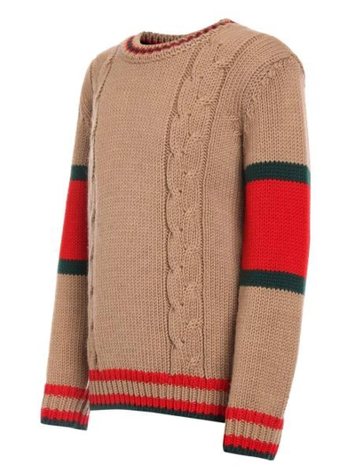 Shop Gucci Kids Pullover For Boys In Brown