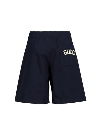 Shop Gucci Kids Shorts For Boys In Blue