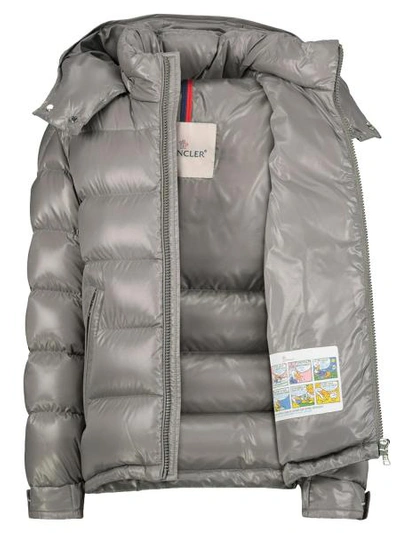Shop Moncler Kids Down Jacket New Maya For Boys In Grey