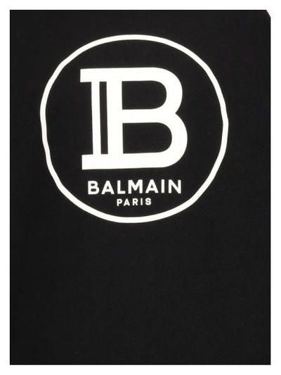 Shop Balmain Kids Sweatshirt For Boys In Black