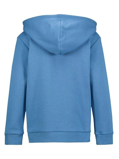 Shop Gucci Kids Hoodie For Boys In Blue