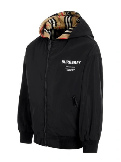 Shop Burberry Kids Jacket Tommy For Boys In Black