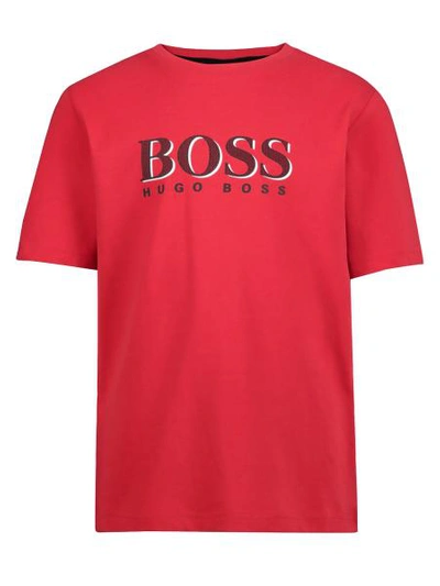 Shop Hugo Boss Kids T-shirt For Boys In Red