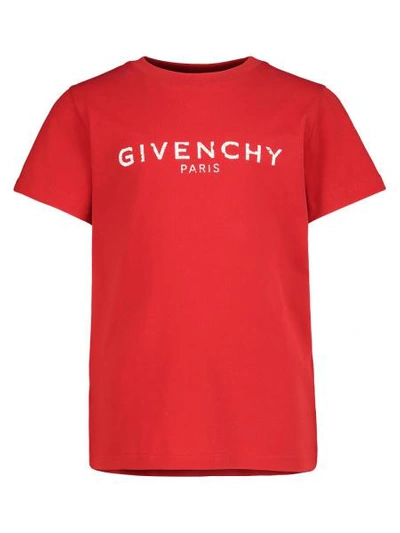 Shop Givenchy Kids T-shirt For Boys In Red