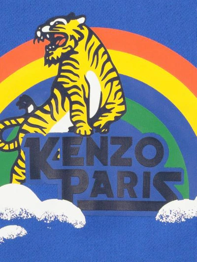 Shop Kenzo Kids Sweatshirt Keith For Boys In Blue